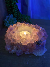 Load image into Gallery viewer, Amethyst Crystal tea light candle holder