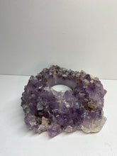 Load image into Gallery viewer, Amethyst Crystal tea light candle holder