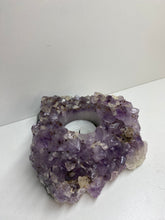 Load image into Gallery viewer, Amethyst Crystal tea light candle holder