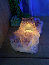 Load image into Gallery viewer, Amethyst Crystal tea light candle holder