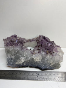 Amethyst Crystal tea light candle holder