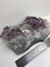 Load image into Gallery viewer, Amethyst Crystal tea light candle holder