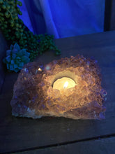 Load image into Gallery viewer, Amethyst Crystal tea light candle holder