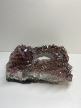 Load image into Gallery viewer, Amethyst Crystal tea light candle holder