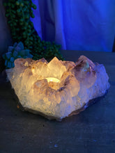 Load image into Gallery viewer, Amethyst Crystal tea light candle holder