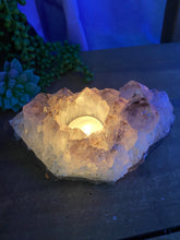 Load image into Gallery viewer, Amethyst Crystal tea light candle holder