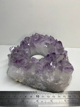 Load image into Gallery viewer, Amethyst Crystal tea light candle holder