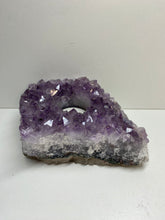 Load image into Gallery viewer, Amethyst Crystal tea light candle holder