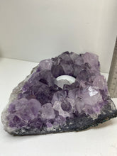 Load image into Gallery viewer, Amethyst Crystal tea light candle holder