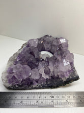 Load image into Gallery viewer, Amethyst Crystal tea light candle holder