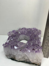 Load image into Gallery viewer, Amethyst Crystal tea light candle holder