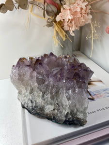 Amethyst Crystal tea light candle holder