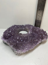 Load image into Gallery viewer, Amethyst Crystal tea light candle holder