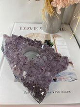 Load image into Gallery viewer, Amethyst Crystal tea light candle holder