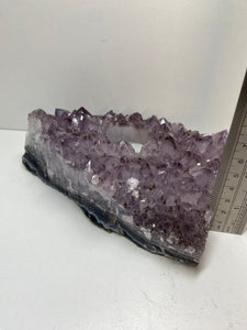 Amethyst Crystal tea light candle holder