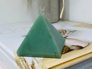 Aventurine pyramid  - paper weight or unique display piece