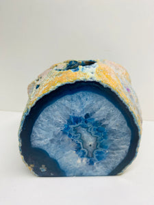 Blue Agate tea light Candle Holder