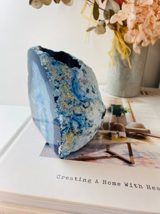 Blue Agate tea light Candle Holder