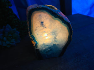 Blue Agate tea light Candle Holder