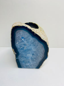 Blue Agate tea light Candle Holder