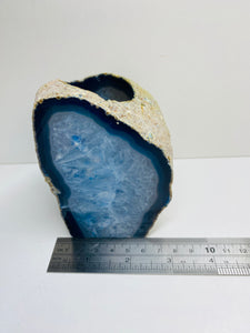 Blue Agate tea light Candle Holder