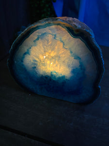 Blue Agate tea light Candle Holder