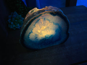 Blue Agate tea light Candle Holder