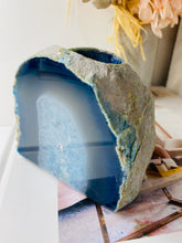 Load image into Gallery viewer, Blue Agate tea light Candle Holder