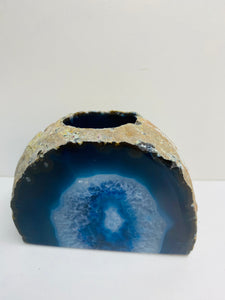 Blue Agate tea light Candle Holder