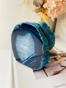 Blue Agate tea light Candle Holder