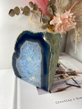 Load image into Gallery viewer, Blue Agate tea light Candle Holder