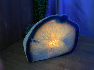 Blue Agate tea light Candle Holder