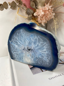 Blue Agate tea light Candle Holder