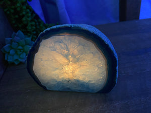 Blue Agate tea light Candle Holder