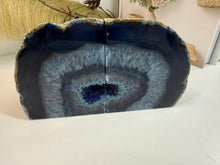 Load image into Gallery viewer, Blue Agate book ends