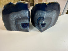 Load image into Gallery viewer, Blue Agate book ends