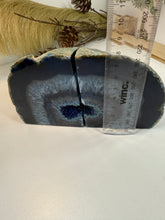 Load image into Gallery viewer, Blue Agate book ends