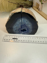 Load image into Gallery viewer, Blue Agate book ends