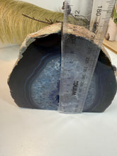 Load image into Gallery viewer, Blue Agate book ends