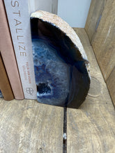 Load image into Gallery viewer, Blue Agate book ends