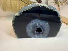 Load image into Gallery viewer, Blue Agate book ends