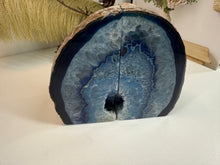 Load image into Gallery viewer, Blue Agate book ends