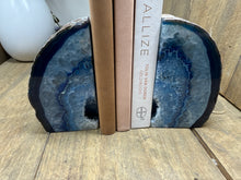 Load image into Gallery viewer, Blue Agate book ends