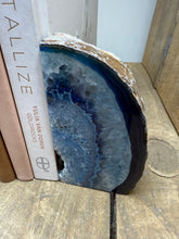 Load image into Gallery viewer, Blue Agate book ends