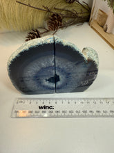 Load image into Gallery viewer, Blue Agate book ends