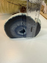 Load image into Gallery viewer, Blue Agate book ends