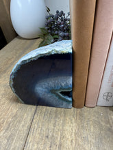 Load image into Gallery viewer, Blue Agate book ends