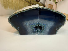 Load image into Gallery viewer, Blue Agate book ends