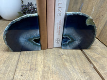 Load image into Gallery viewer, Blue Agate book ends