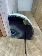 Load image into Gallery viewer, Blue Agate book ends
